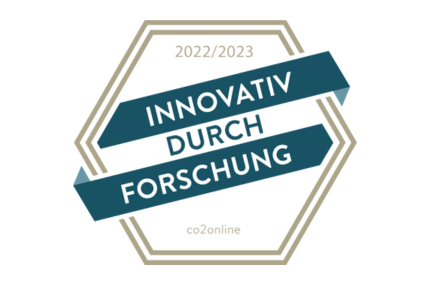 Siegel Innovativ durch Forschung 2022/2023 für co2online