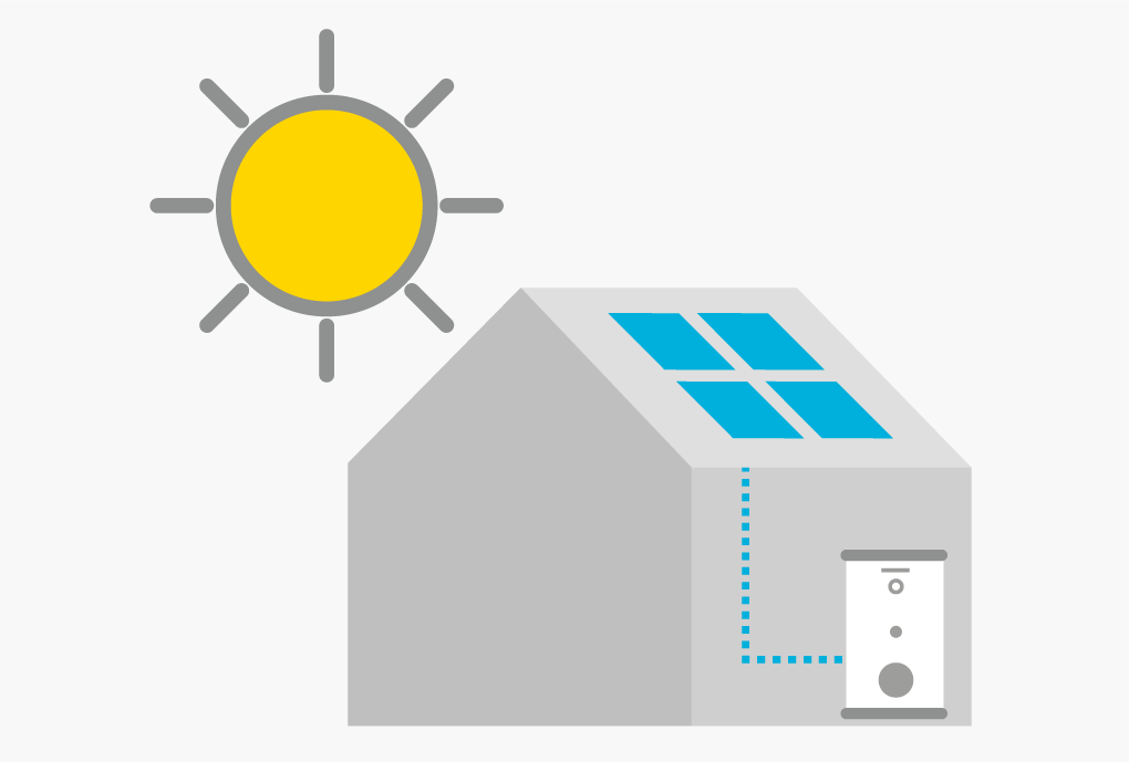 Icon: Sonne und Haus